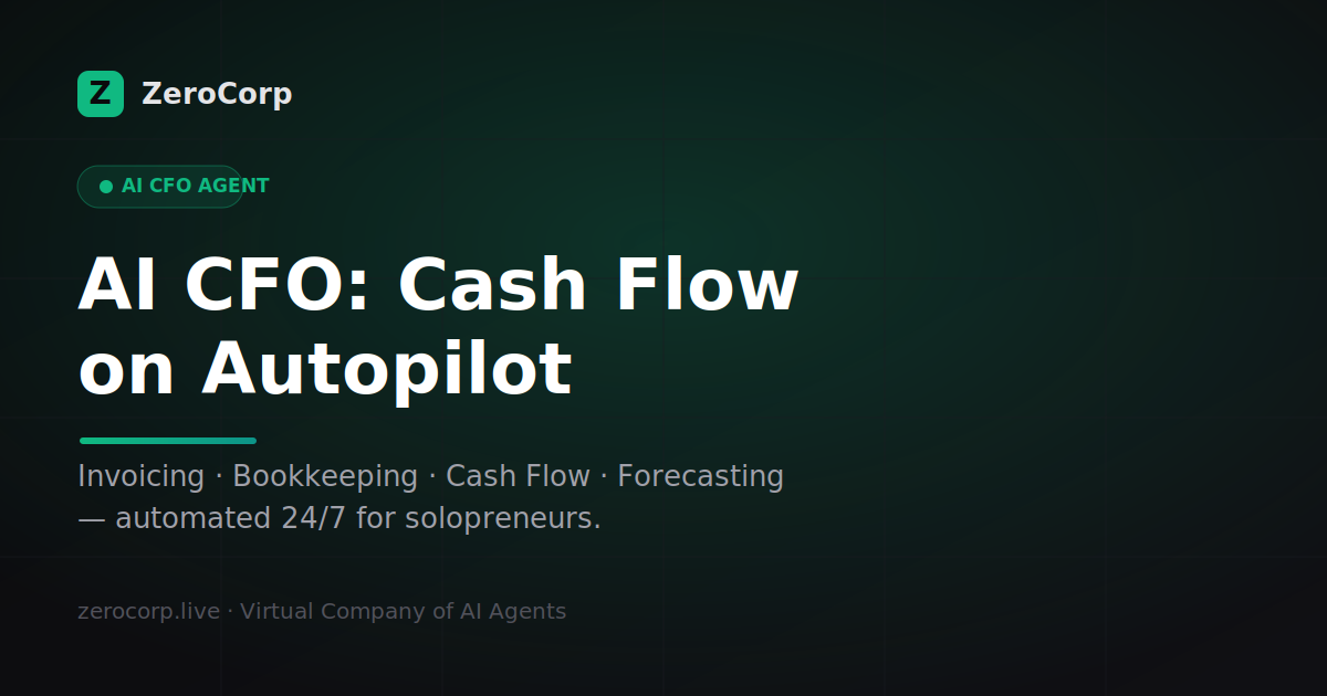 AI CFO for small business — cash flow on autopilot